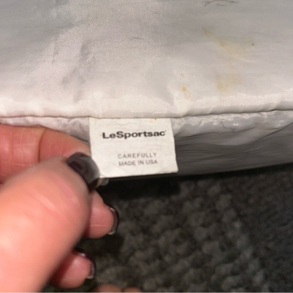 LeSportsac Blue Black Made in USA 13”Hx15”Wx6”D Adjust Strap Crossbody Bag - Picture 10 of 14